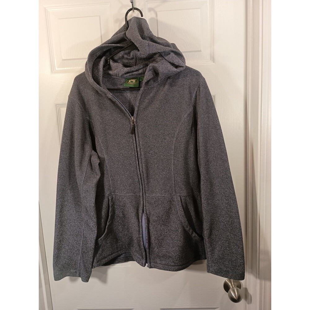 Stillwater Supply Co Hoodie Size L Blue/Gray Front Zip